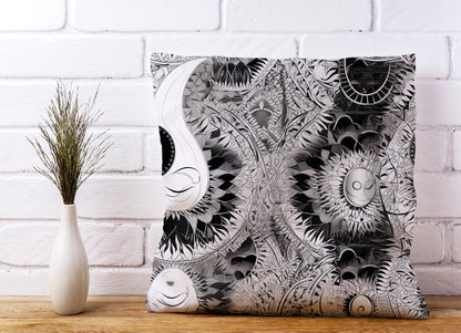 Abstract Moon and Sun Cushions