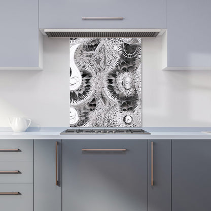 Abstract Moon and Sun Kitchen Splashback