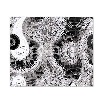 Abstract Moon and Sun Kitchen Splashback