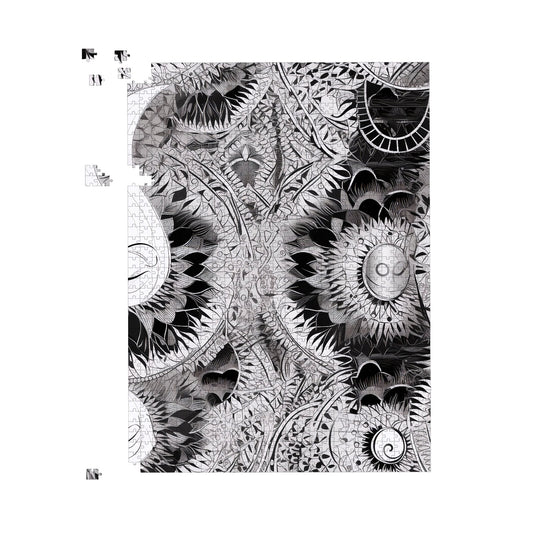 Abstract Moon and Sun Jigsaw Puzzle