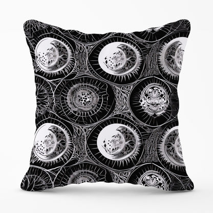 Black White Moon and Sun Cushions