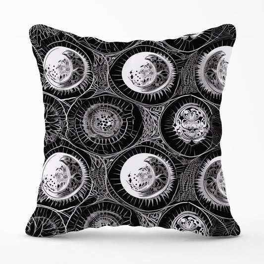Black White Moon and Sun Cushions