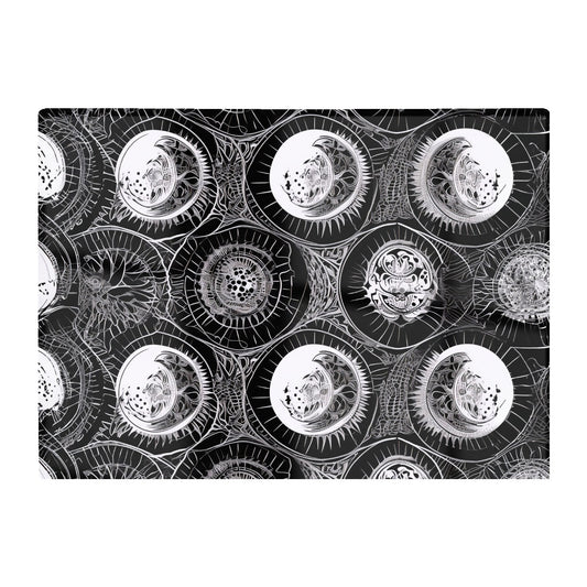 Black White Moon And Sun Glass Chopping Board