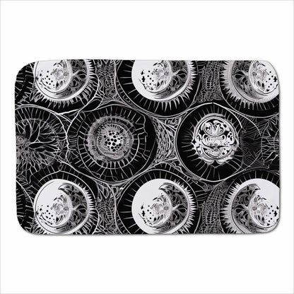 Black White Moon and Sun Sherpa Blanket