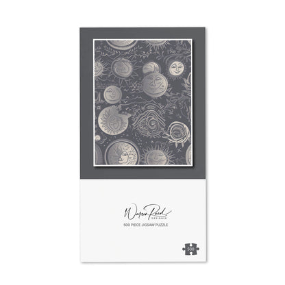 Sun and Moon in Grey Jigsaw Puzzle