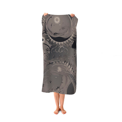 Abstract Moon Shapes Beach Towel
