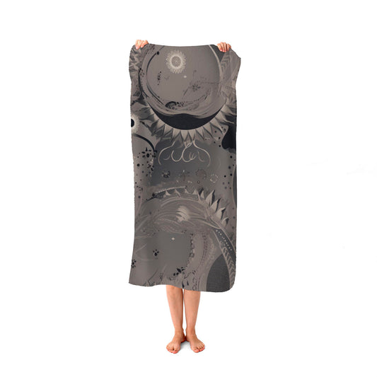 Abstract Moon Shapes Beach Towel
