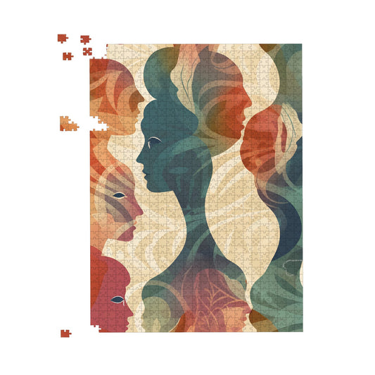 Coloured Silhouette Jigsaw Puzzle