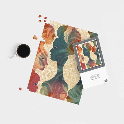 Coloured Silhouette Jigsaw Puzzle