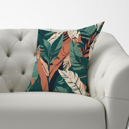 Autumn Tropical Leaves Cushions
