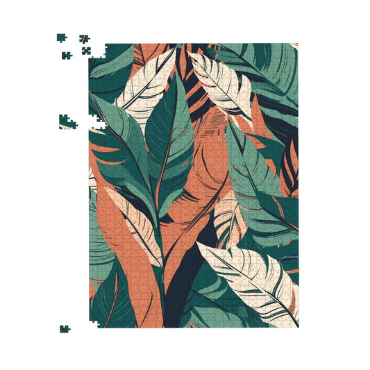 Autumn Tropical Leaves Jigsaw Puzzle