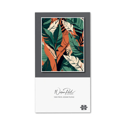 Autumn Tropical Leaves Jigsaw Puzzle