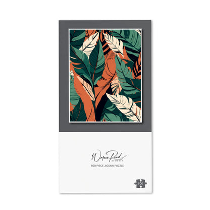 Autumn Tropical Leaves Jigsaw Puzzle