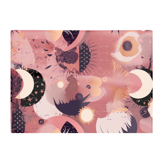 Abstract Red Pink Pattern Glass Chopping Board