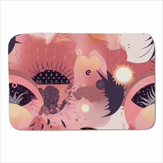 Abstract Red Pink Pattern Sherpa Blanket