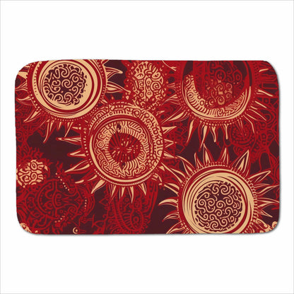 Abstract Red Moon and Sun Sherpa Blanket