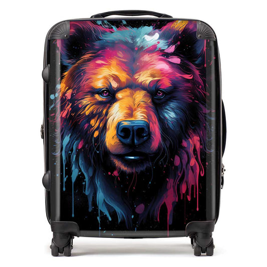 Splashart Bear Face Suitcase