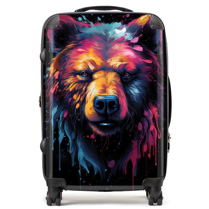 Splashart Bear Face Suitcase