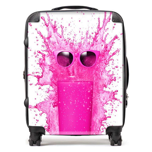 Pink Splashart Glass Suitcase