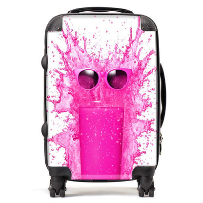 Pink Splashart Glass Suitcase