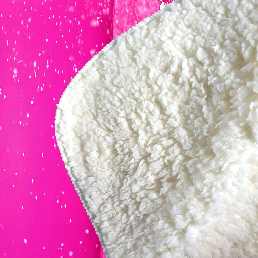 Pink Splashart Glass With Glasses Sherpa Blanket