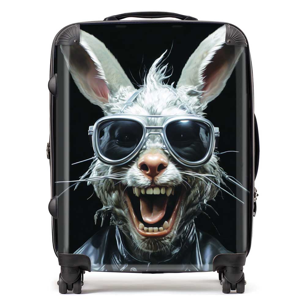 Funky Rabbit Face Suitcase