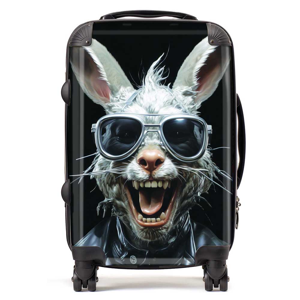 Funky Rabbit Face Suitcase