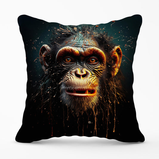 Splashart Monkey Face Cushions