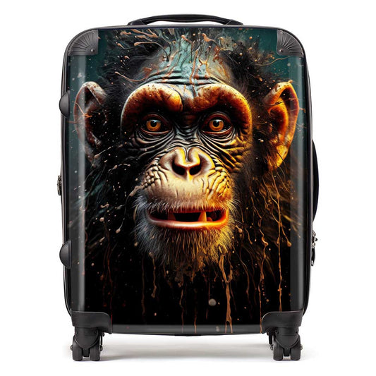 Splashart Monkey Face Suitcase
