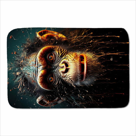 Splashart Monkey Face Sherpa Blanket