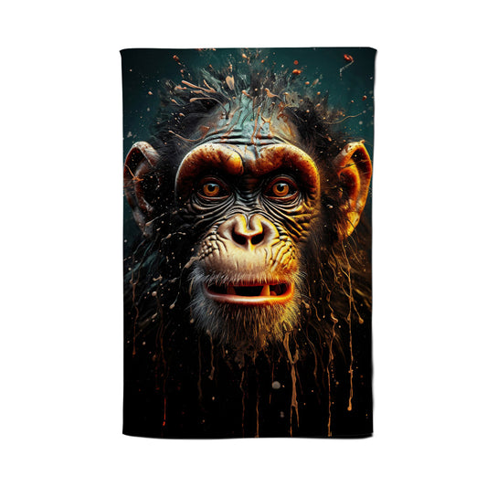 Splashart Monkey Face Tea Towel