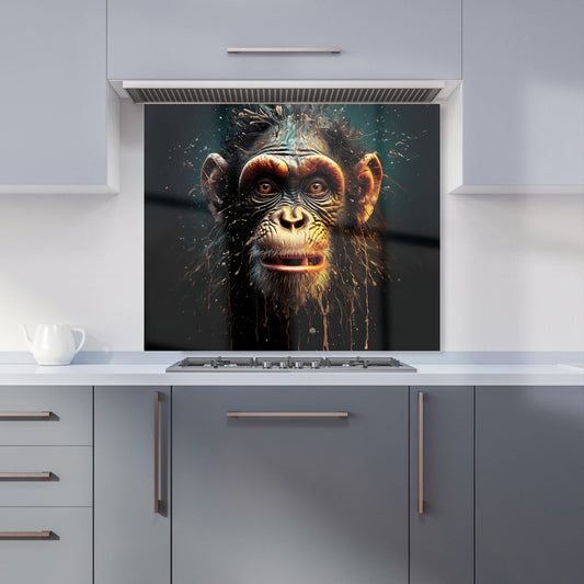 Splashart Monkey Face Kitchen Splashback