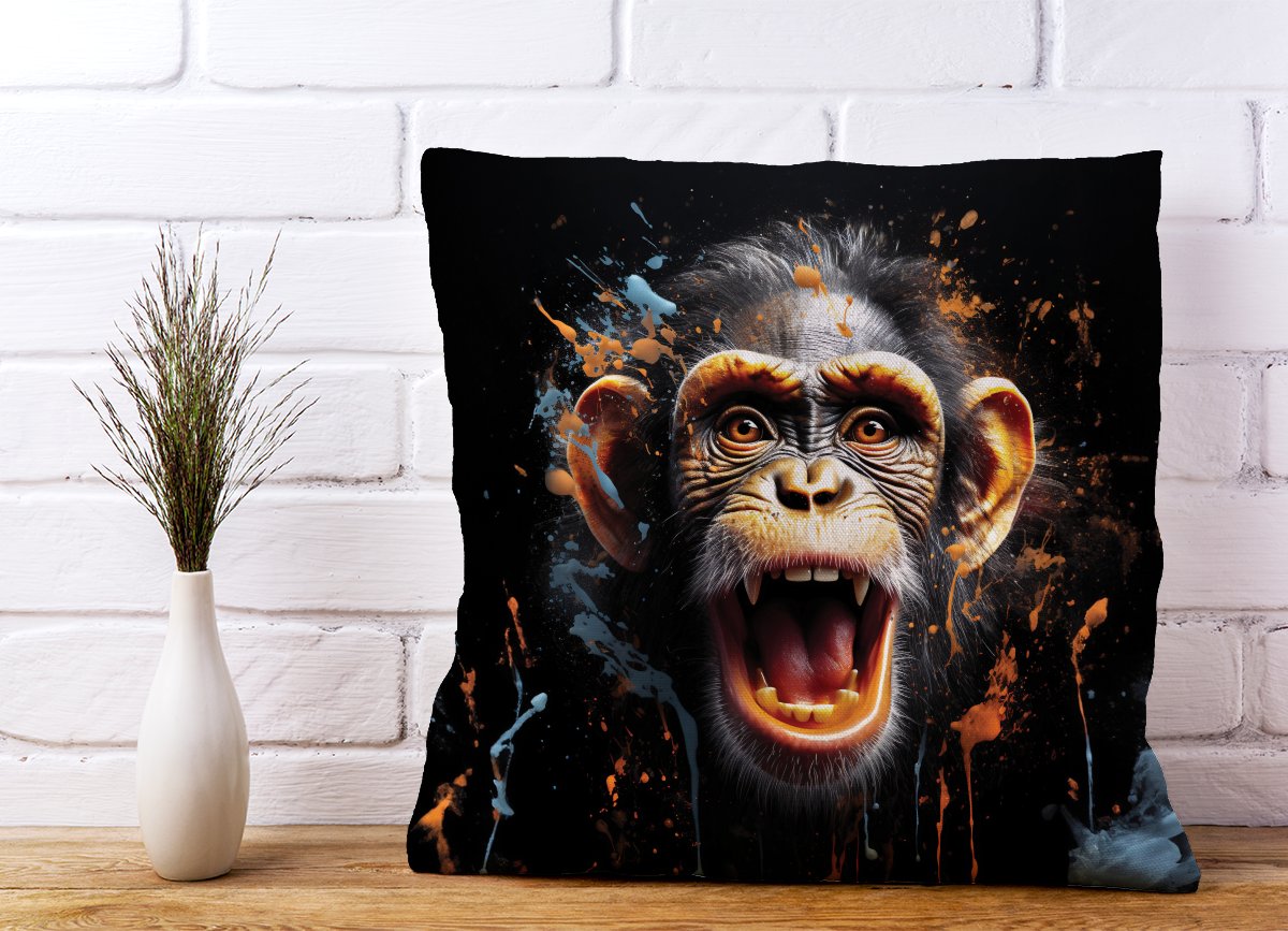 Monkey Face Splashart Cushions