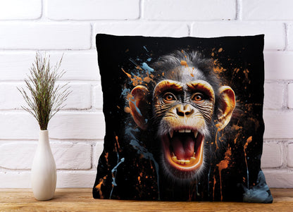 Monkey Face Splashart Cushions