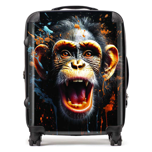 Monkey Face Splashart Suitcase