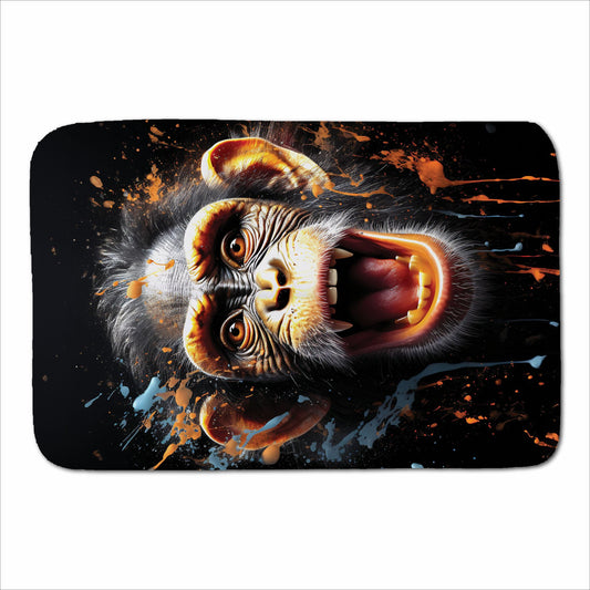 Monkey Face Splashart Sherpa Blanket