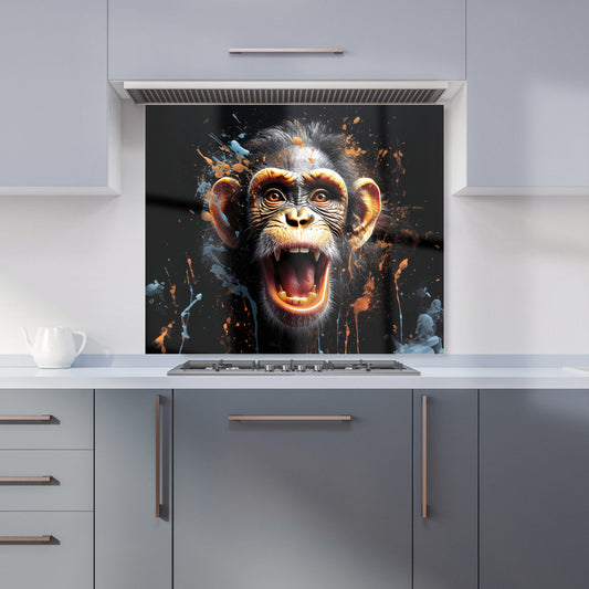 Monkey Face Splashart Kitchen Splashback