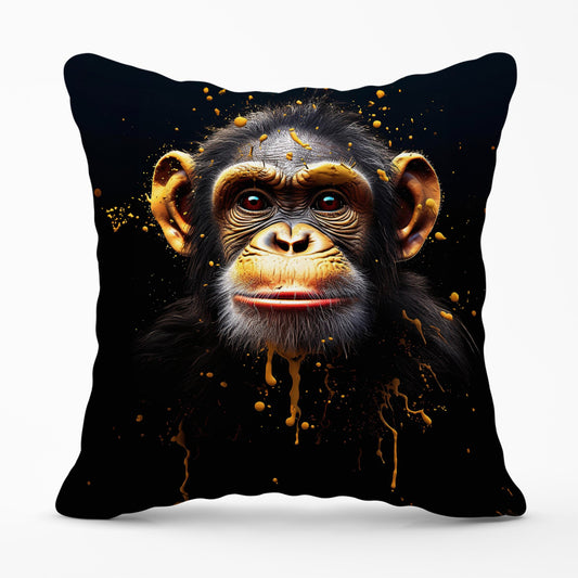 Splashart Cheeky Chimp Face Cushions