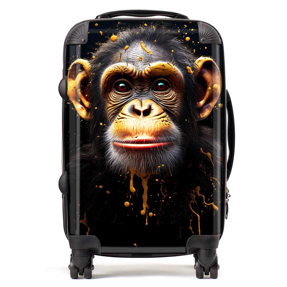 Splashart Cheeky Chimp Face Suitcase