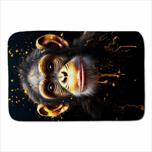 Splashart Cheeky Chimp Face Sherpa Blanket