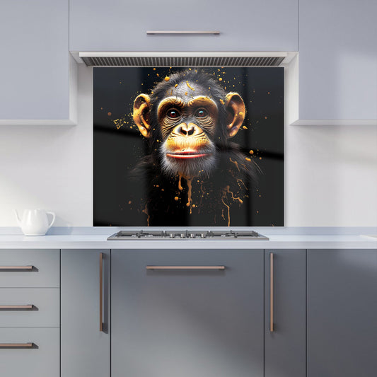 Splashart Cheeky Chimp Face Kitchen Splashback