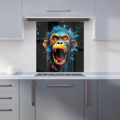 Crazy Monkey face Splashart Kitchen Splashback