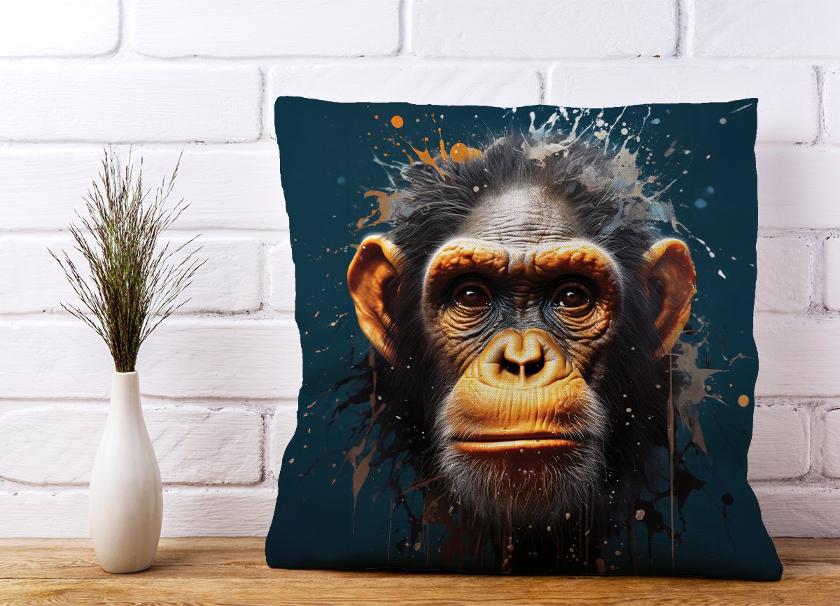 Splashart Realistic Monkey Face Cushions