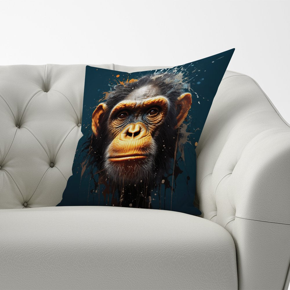 Splashart Realistic Monkey Face Cushions