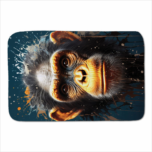 Splashart Realistic Monkey Face Sherpa Blanket