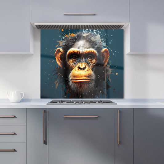 Splashart Realistic Monkey Face Kitchen Splashback