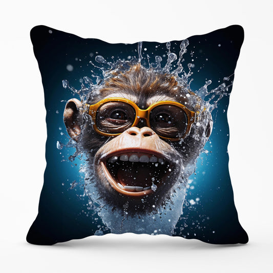 Splashart Cheeky Chimp Face Cushions