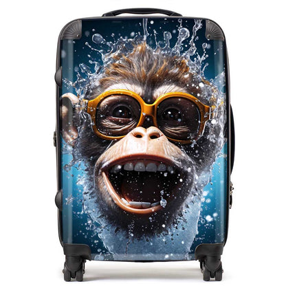 Splashart Cheeky Chimp Face Suitcase