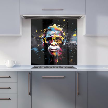 Coloured Splashart Monkey Face Kitchen Splashback