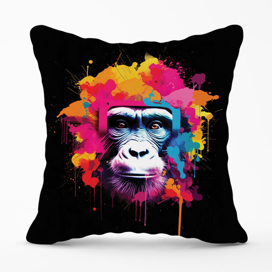 Multi Coloured Monkey Face Cushions